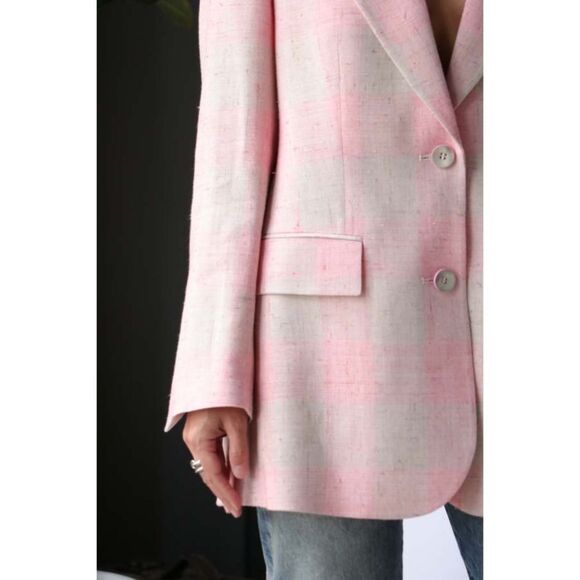 Rodebjer Violante SilkCheck Blazer, NWT, Size S - Picture 4 of 16